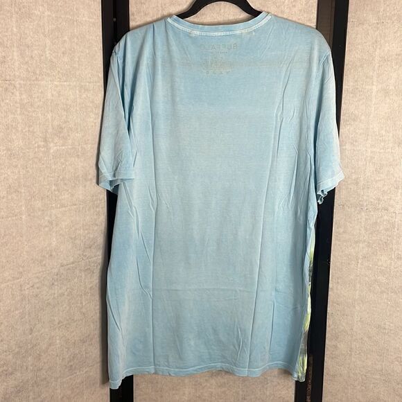 buffalo David bitton mens blue tropical t-shirt size XL - Picture 3 of 7